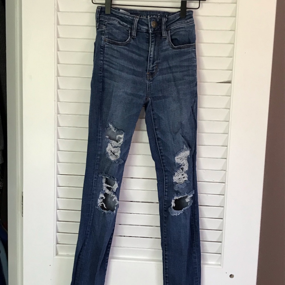 american eagle ripped jeans 25/0